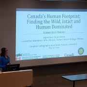 Kristen Hirsh-Pearson, MSc Candidate "Canada’s Human Footprint; Finding the Wild, Intact, and Human Dominated"