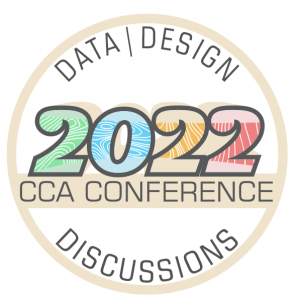 Logo for CCA annual conference, 2022.