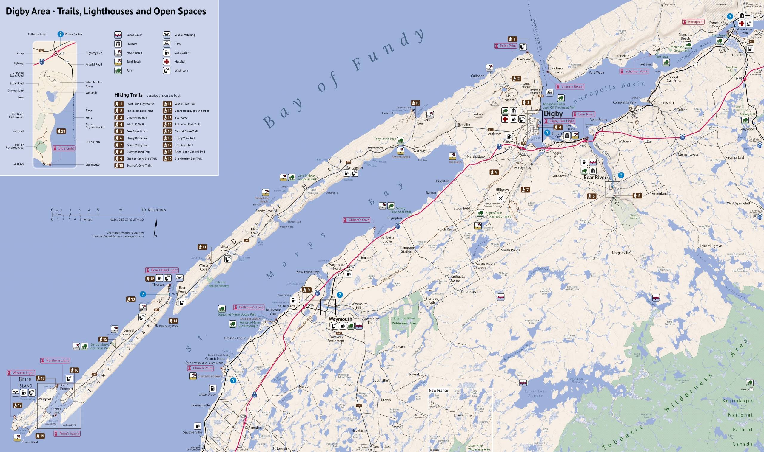 Digby Area · Trails, Lighthouses and Open Spaces